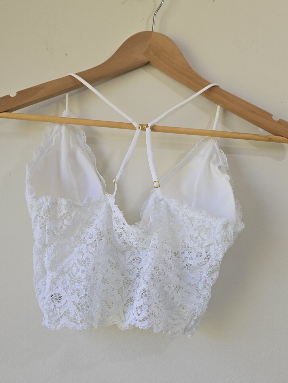 Abound White Lace Convertible Tank Bralette Size M - Picture 3 of 8